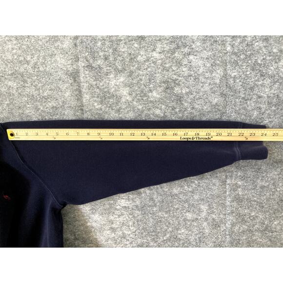 Polo Ralph Lauren Quarter Zip Pullover Mens XLT Sweater Ribbed blue - Picture 8 of 10